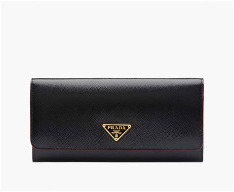 prada medium wallet|Prada wallet price list.